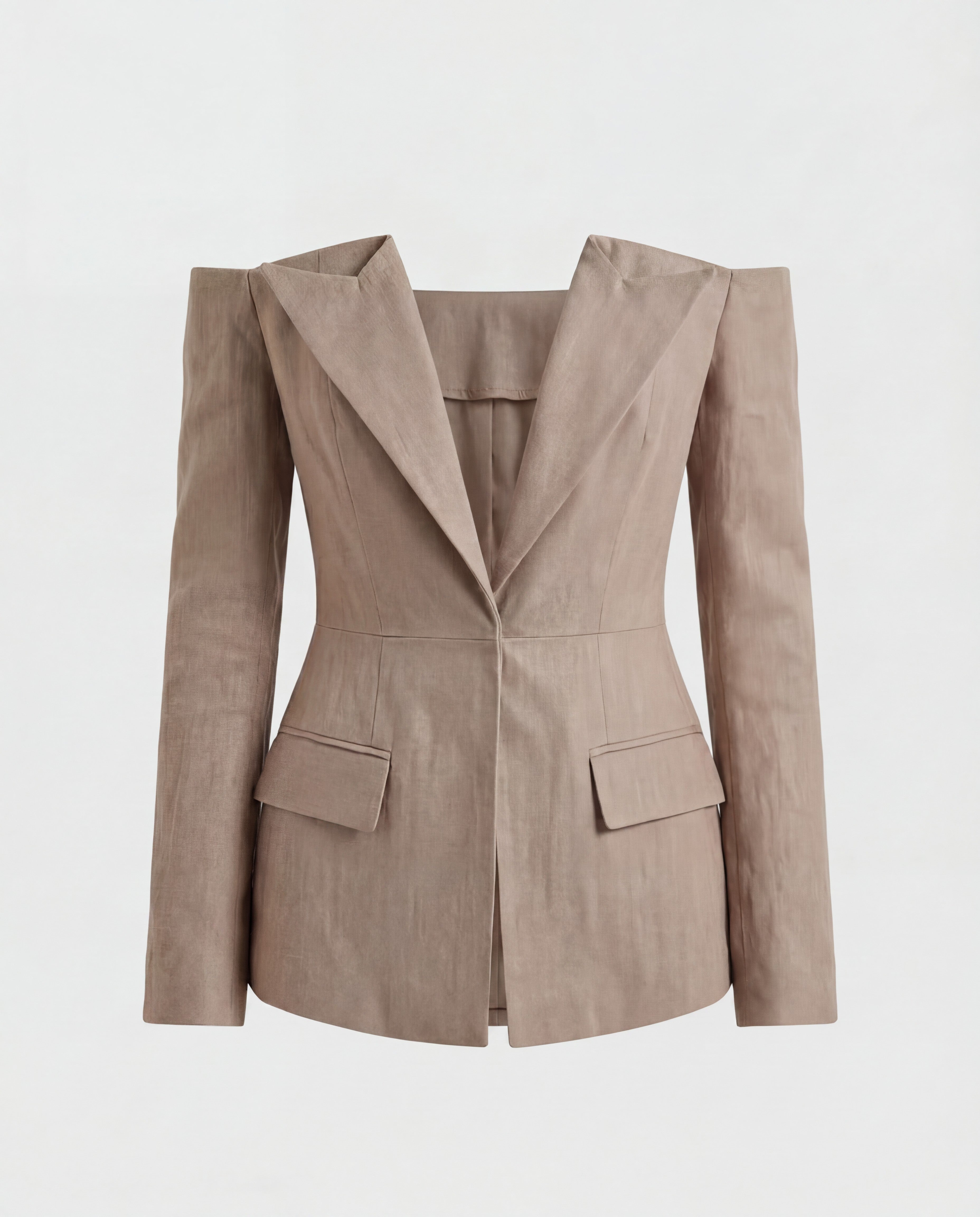 Strapless Linnen Blazer